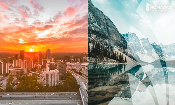 Ciudad o naturaleza en Canadá